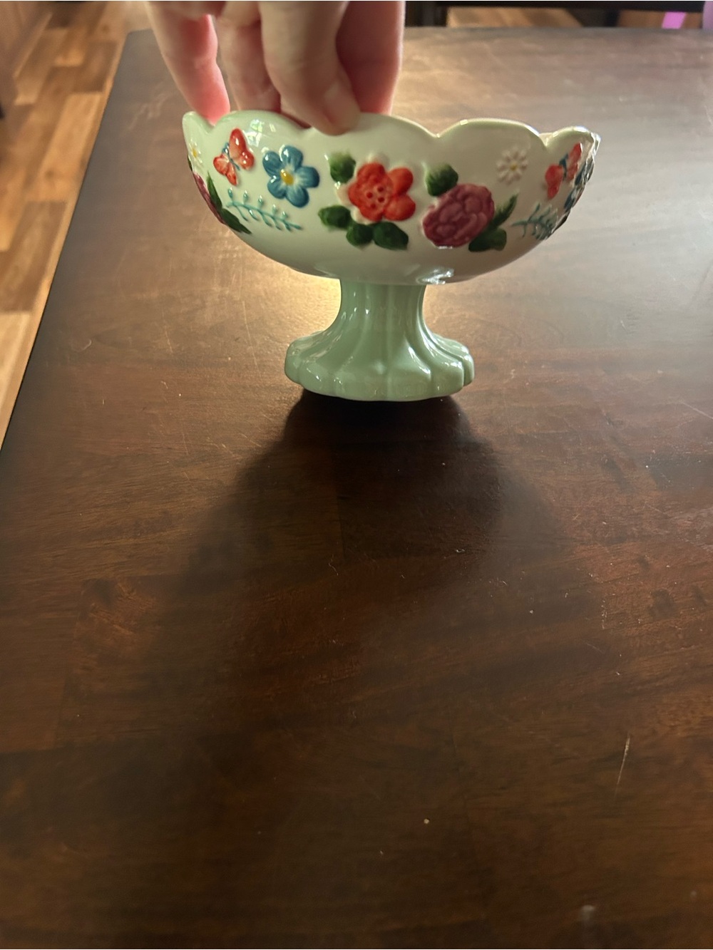PIONEER WOMAN PAINTED MEADOWS STONEWEAR CANDY DISH